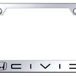 Civic (Reverse C) Cut-Out Frame - Laser Etched Mirrored