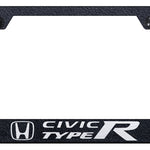 Civic Type R Cut-Out Frame - Laser Etched Rugged Black