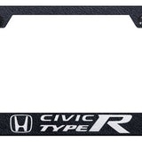 Civic Type R Cut-Out Frame - Laser Etched Rugged Black