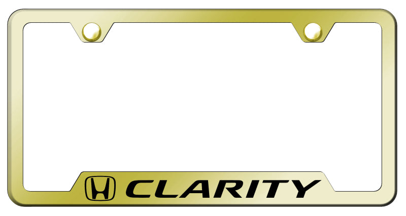 Clarity Cut-Out Frame - Laser Etched Gold