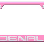 Denali Cut-Out Frame - Laser Etched Pink