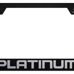 Platinum Cut-Out Frame - Laser Etched Black