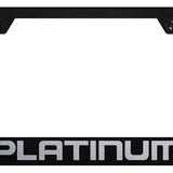 Platinum Cut-Out Frame - Laser Etched Black
