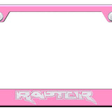 Raptor Cut-Out Frame - Laser Etched Pink