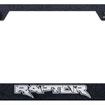 Raptor Cut-Out Frame - Laser Etched Rugged Black