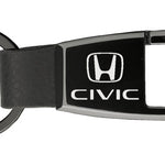 Honda Civic Premier Carabiner Key Fob - Black Pearl