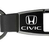 Honda Civic Premier Carabiner Key Fob - Black Pearl