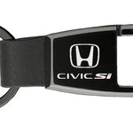 Honda Civic SI Premier Carabiner Key Fob - Black Pearl