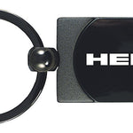 Mopar Hemi Two-Tone Rectangular Key Fob - Gun Metal