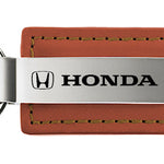 Honda Leather Key Fob - Brown