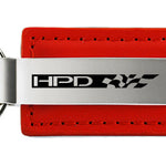 Honda HPD Leather Key Fob - Red