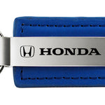 Honda Leather Key Fob - Blue