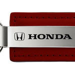 Honda Leather Key Fob - Burgundy