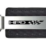 Honda HPD Carbon Fiber Leather Key Fob - Black