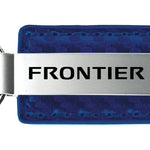 Nissan Frontier Carbon Fiber Leather Key Fob - Blue