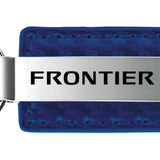 Nissan Frontier Carbon Fiber Leather Key Fob - Blue