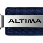 Nissan Altima Carbon Fiber Leather Key Fob - Navy