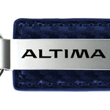 Nissan Altima Carbon Fiber Leather Key Fob - Navy