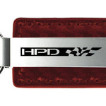 Honda HPD Carbon Fiber Leather Key Fob - Burgundy