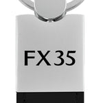 Infiniti FX35 Duo Leather / Chrome Key Fob - Black