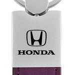 Honda Duo Leather / Chrome Key Fob - Purple