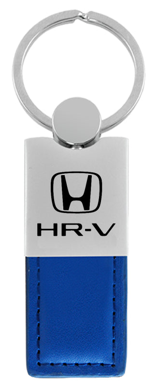 Honda HR-V Duo Leather / Chrome Key Fob - Blue