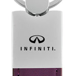 Infiniti Duo Leather / Chrome Key Fob - Purple