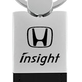 Honda Insight Duo Leather / Chrome Key Fob - Black