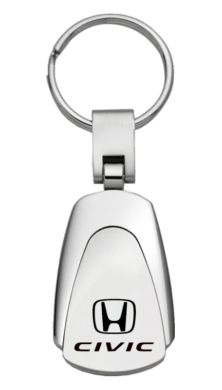 Honda Civic Teardrop Key Fob - Silver