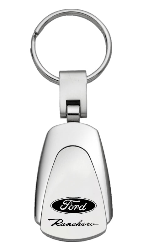 Ford Ranchero Teardrop Key Fob - Silver