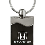 Honda Civic SI Rectangular Wave Key Fob - Black