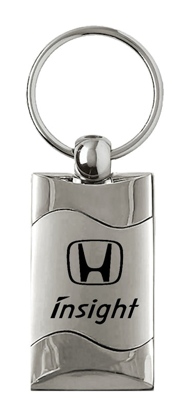 Honda Insight Rectangular Wave Key Fob - Silver