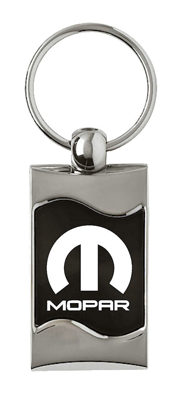 Mopar Rectangular Wave Key Fob - Black