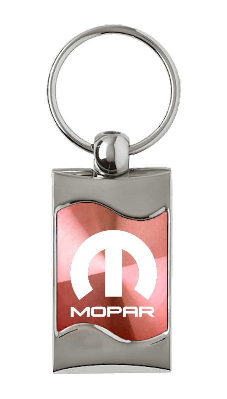 Mopar Rectangular Wave Key Fob - Pink