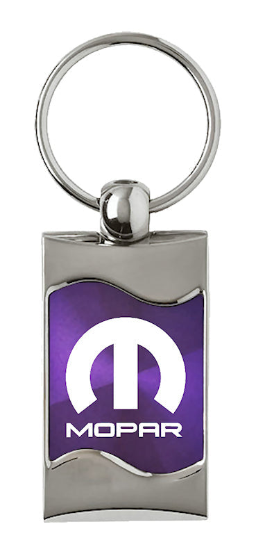 Mopar Rectangular Wave Key Fob - Purple