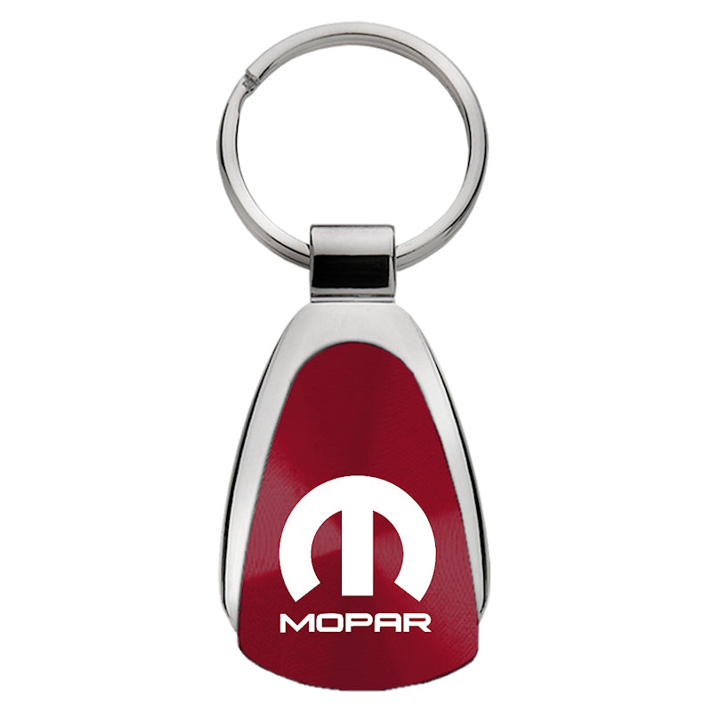Mopar Teardrop Key Fob - Burgundy