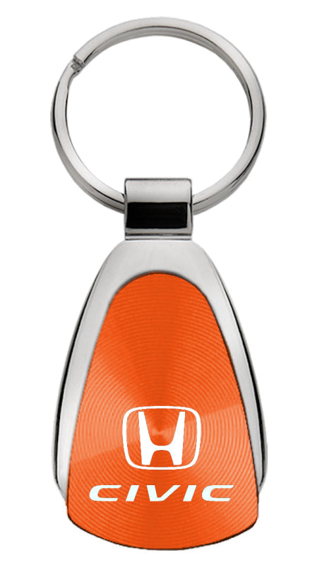 Honda Civic Teardrop Key Fob - Orange