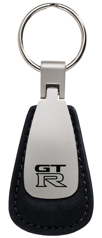 Nissan GTR Leather Teardrop Key Fob - Black