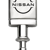 Nissan Logo Satin-Chrome Valet Key Fob - Silver