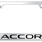 Accord Stainless Steel Frame - Laser Etched Mirrored