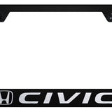 Civic Stainless Steel Frame - Laser Etched Black