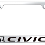 Civic Stainless Steel Frame - Laser Etched Mirrored