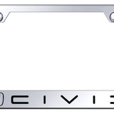 Civic (Reverse C) Stainless Steel Frame - Etched Mirrored