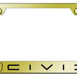 Civic (Reverse C) Stainless Steel Frame - Laser Etched Gold