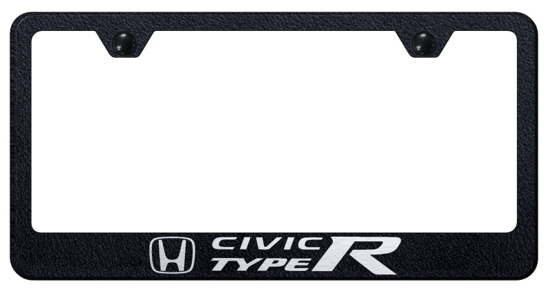 Civic Type R Stainless Steel Frame - Etched Rugged Black