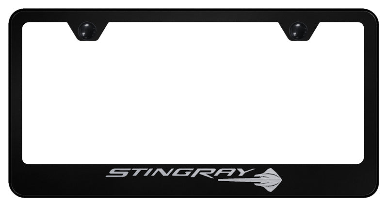 Corvette C7 Stingray Stainless Steel Frame - Etched Black