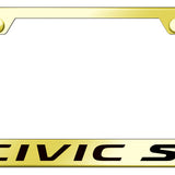 Civic SI Stainless Steel Frame - Laser Etched Gold
