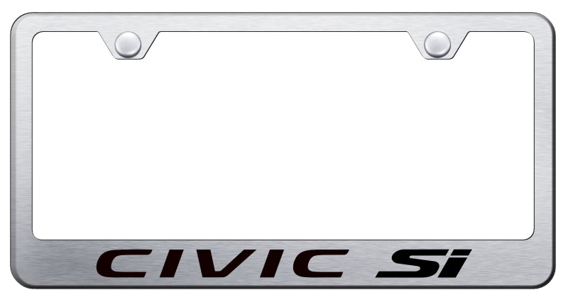 Civic SI Stainless Steel Frame - Laser Etched Brushed