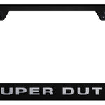 Super Duty Stainless Steel Frame - Laser Etched Black