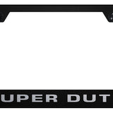 Super Duty Stainless Steel Frame - Laser Etched Black